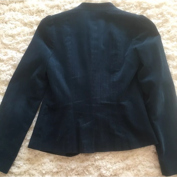 Halogen Fine Wale Corduroy Teal Blazer Size XS - Picture 8 of 9
